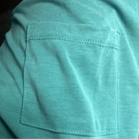 LULAROE Carly Dress High Low Midi Short Sleeve Small Dress Emerald Green - Picture 4 of 9